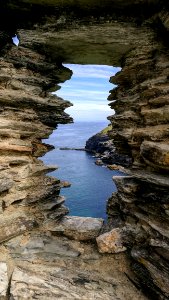 Rock, Coast, Cliff, Sky