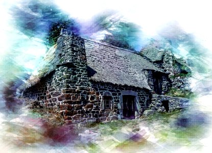 Watercolor Paint, Sky, Painting, Home