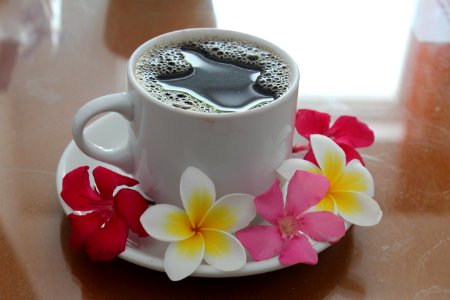 Coffee Cup, Cup, Tableware, Flower photo