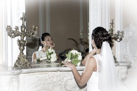 Bride, Flower, Gown, Photograph