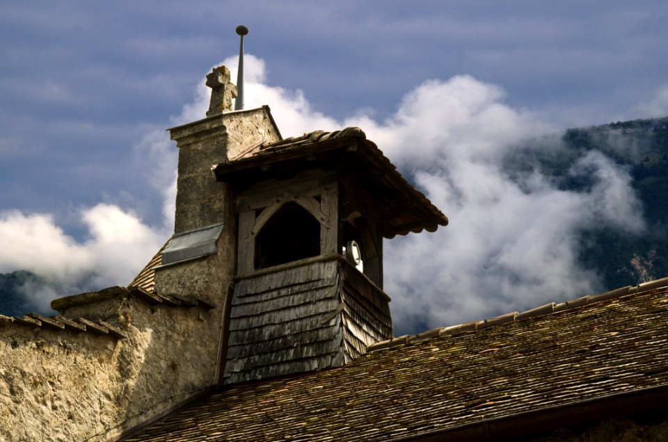 Sky, Cloud, Roof, Building