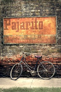 Wall, Brick, Bicycle, Font photo