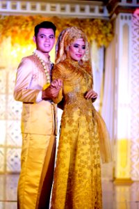 Yellow, Dress, Gown, Lady photo