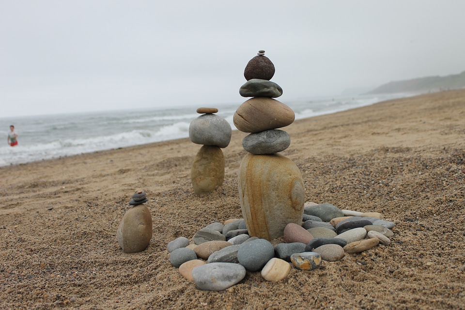 Stack rock pebble photo