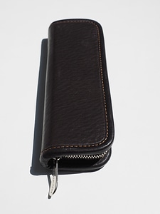 Case leather case zip photo