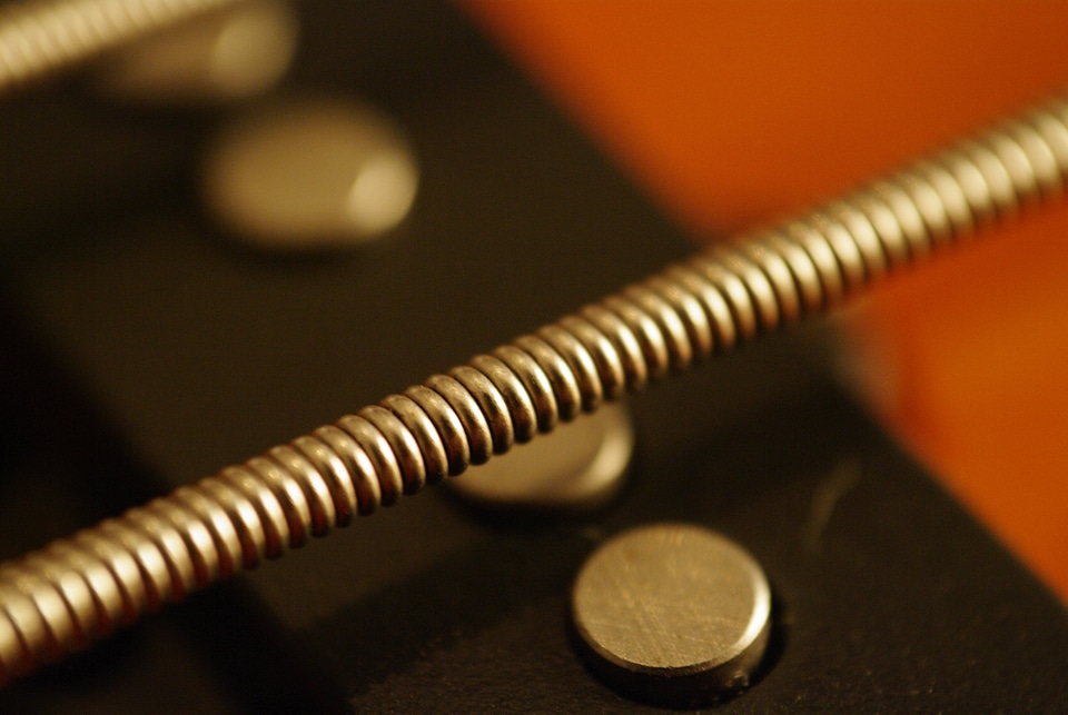 Bass close-up music