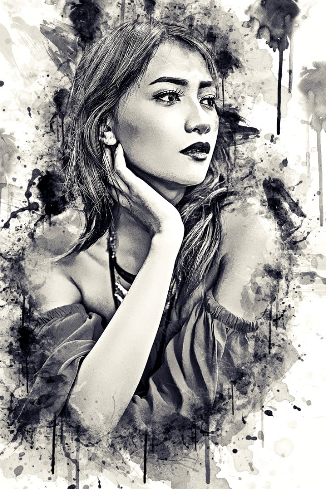 Black And White, Beauty, Monochrome Photography, Girl
