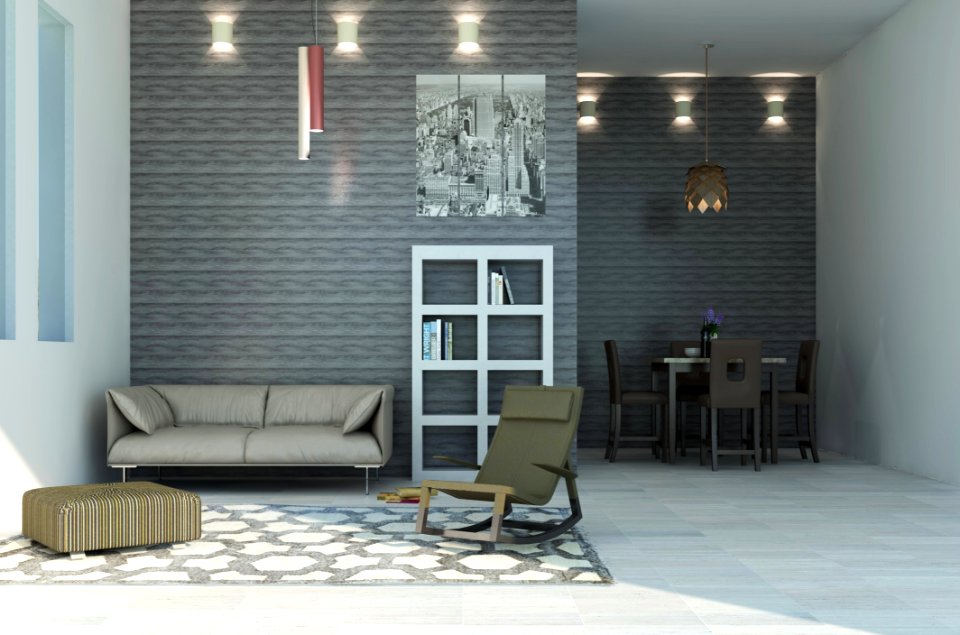 Wall, Living Room, Interior Design, Room