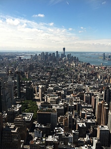 City new york city skyline photo