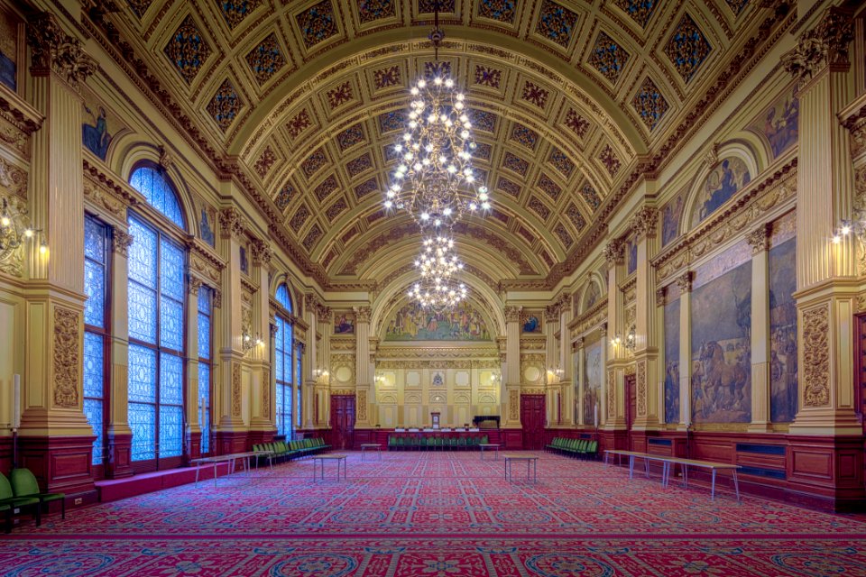 Landmark, Symmetry, Palace, Ceiling