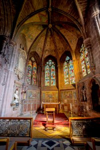 Chapel, Stained Glass, Place Of Worship, Altar photo