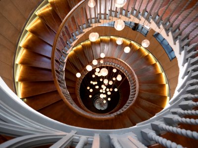 Spiral, Stairs, Ceiling, Symmetry photo
