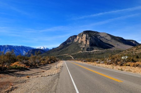 Road, Sky, Mountainous Landforms, Mountain photo