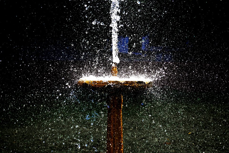 Water, Water Feature, Night, Fountain photo