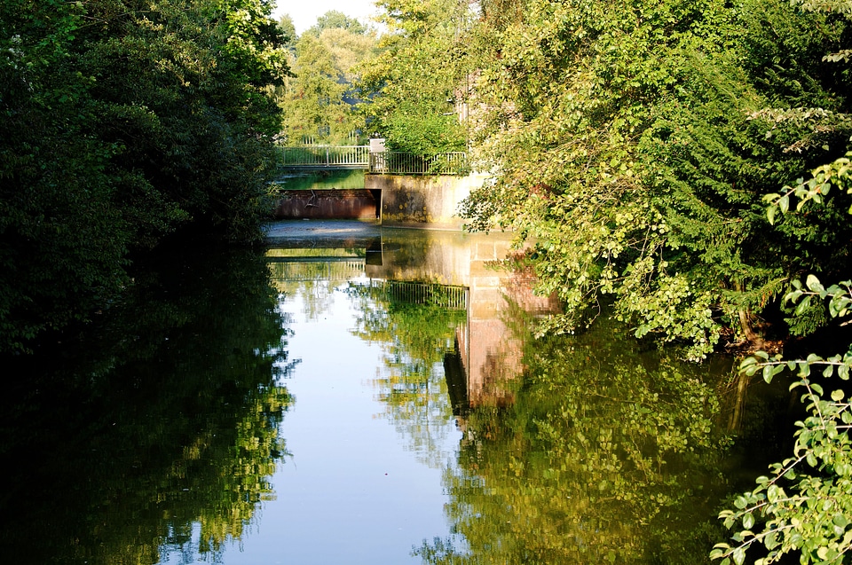Watercourse bridge atmosphere