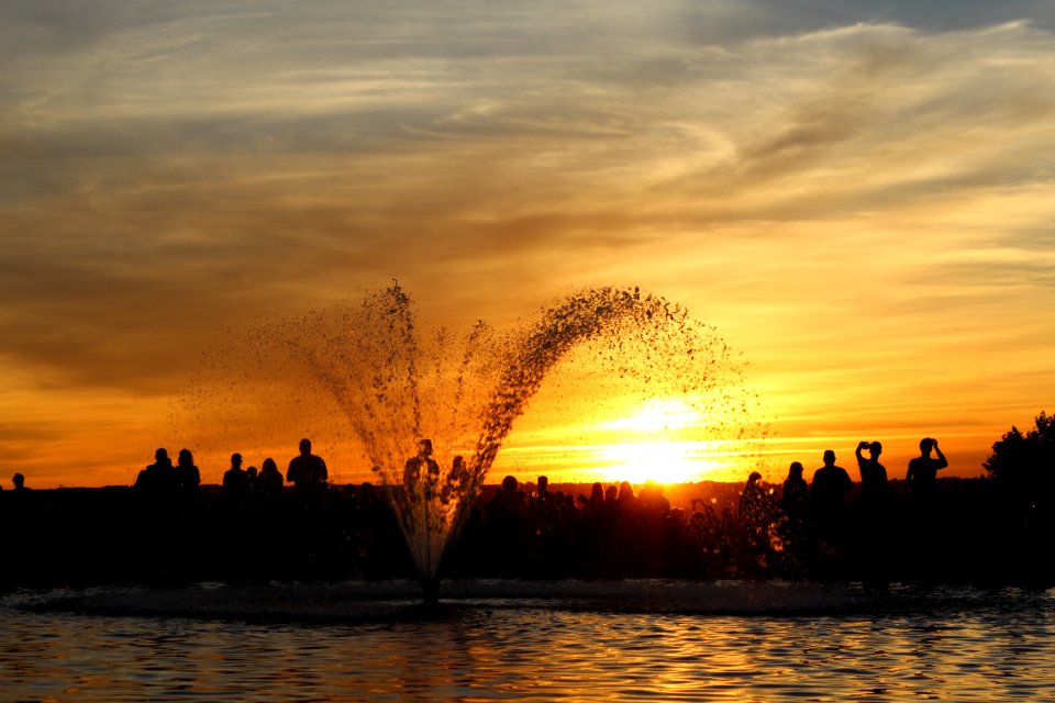 Water, Reflection, Sky, Sunset