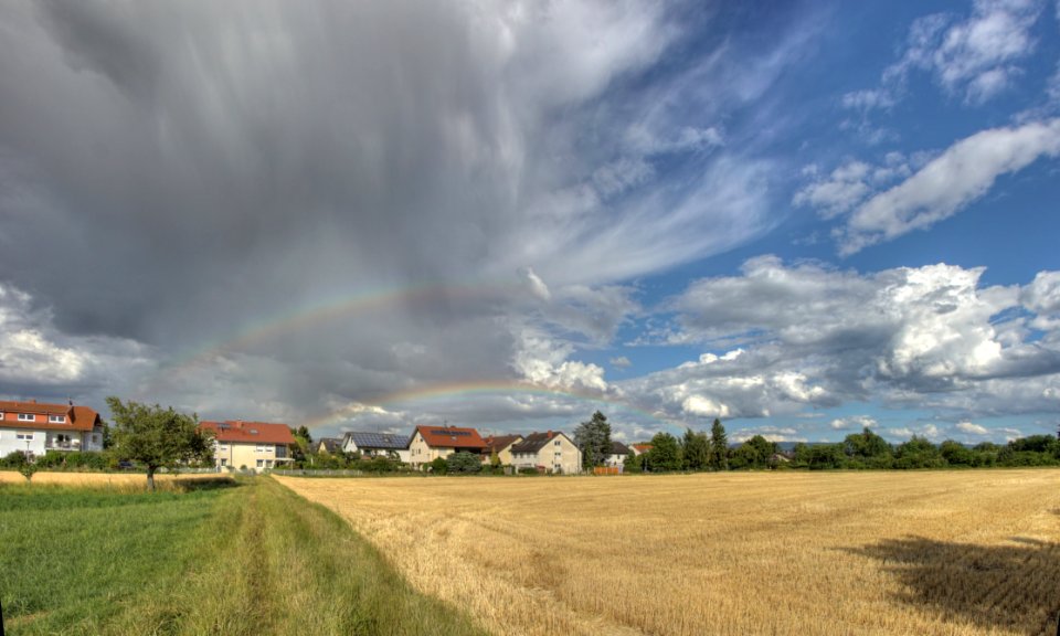 Sky, Cloud, Grassland, Field