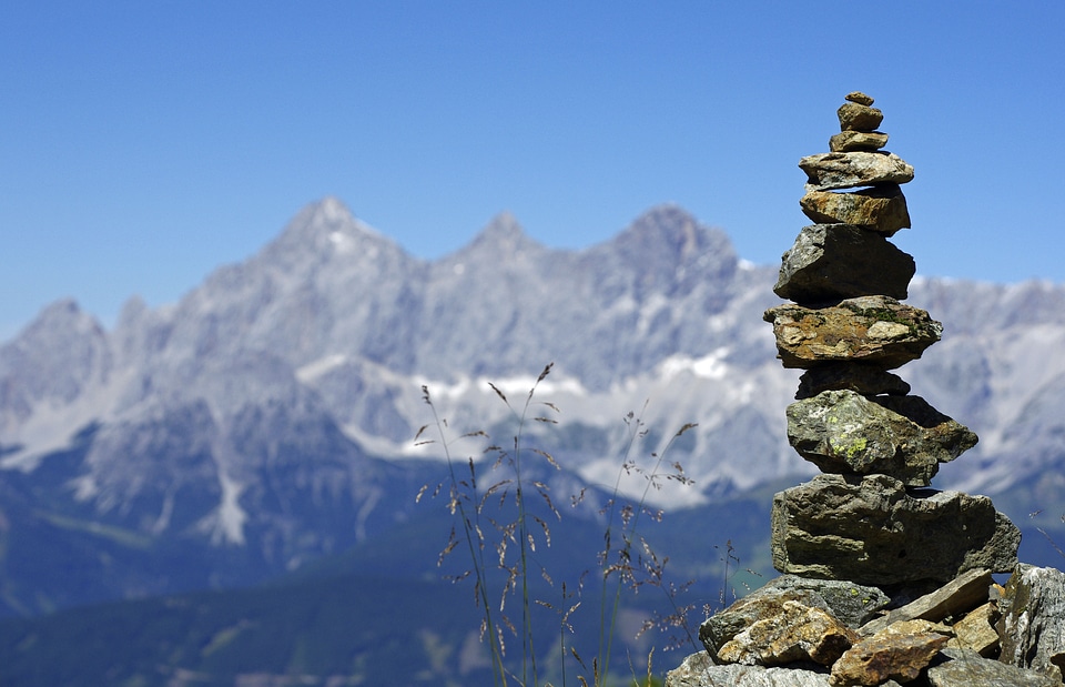 Alpine blue panorama