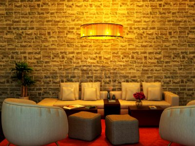 Wall, Interior Design, Living Room, Lighting photo