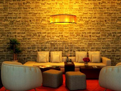 Wall, Interior Design, Living Room, Lighting