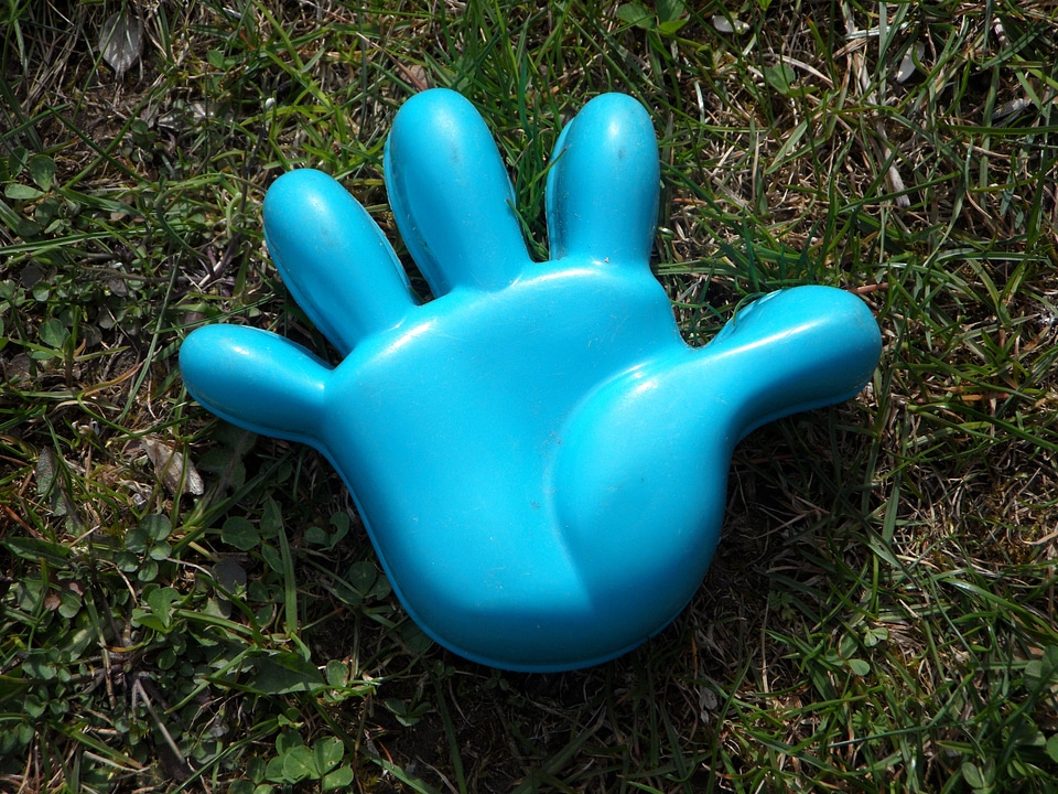 Moulds light blue finger