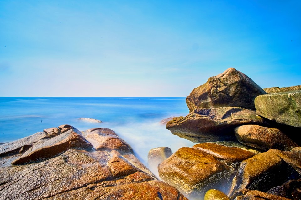 Sea, Sky, Shore, Rock