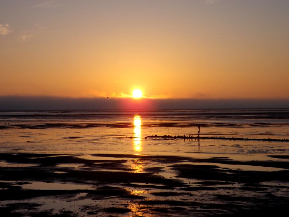 Horizon, Sea, Sunrise, Sky