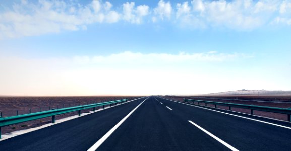 Road, Highway, Sky, Horizon