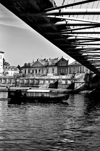 Waterway, Water, Black And White, Reflection