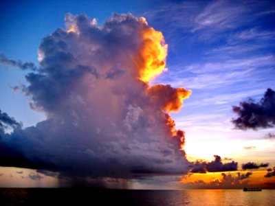 Sky Cloud Horizon Cumulus photo