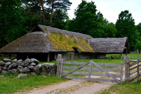 Nature Reserve Thatching Hut Cottage photo