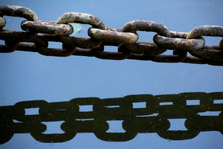 Metal Hardware Accessory Chain Font photo