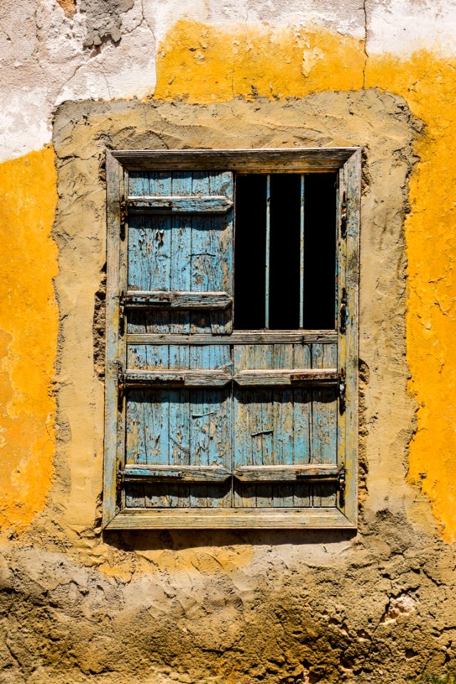 Yellow Wall Window Facade