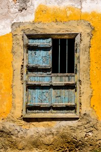 Yellow Wall Window Facade