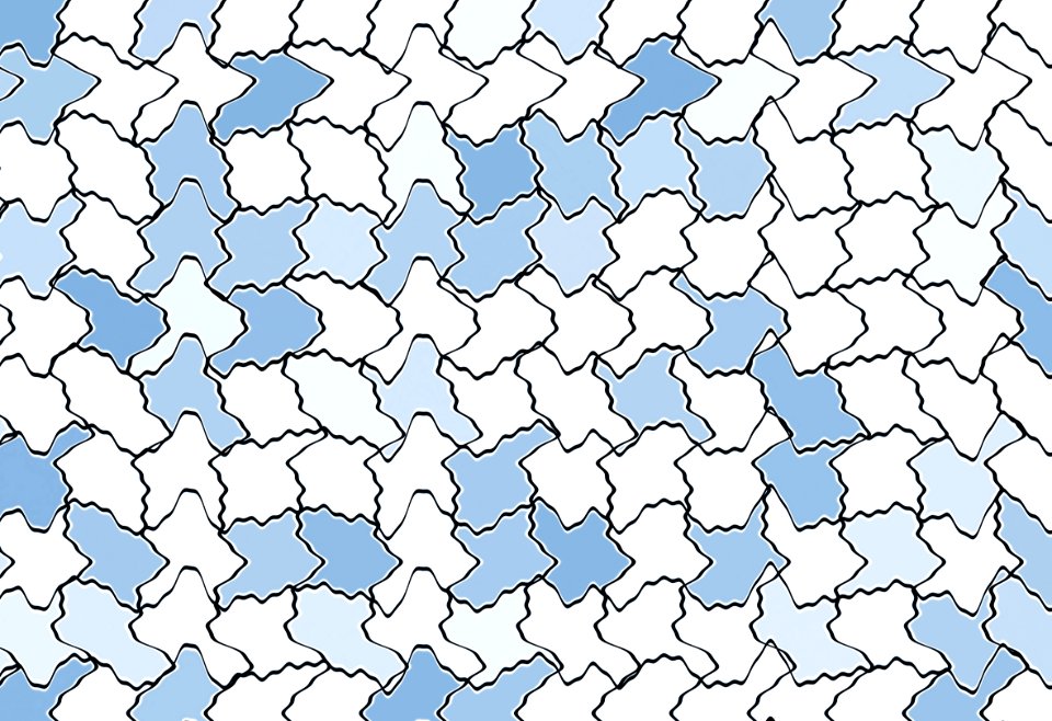Blue Pattern Line Design