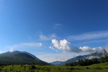 Sky Highland Cloud Mountainous Landforms photo