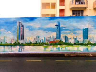 Skyline City Daytime Mural