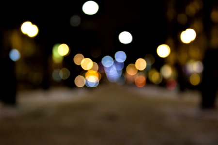 Night Yellow Light Lighting