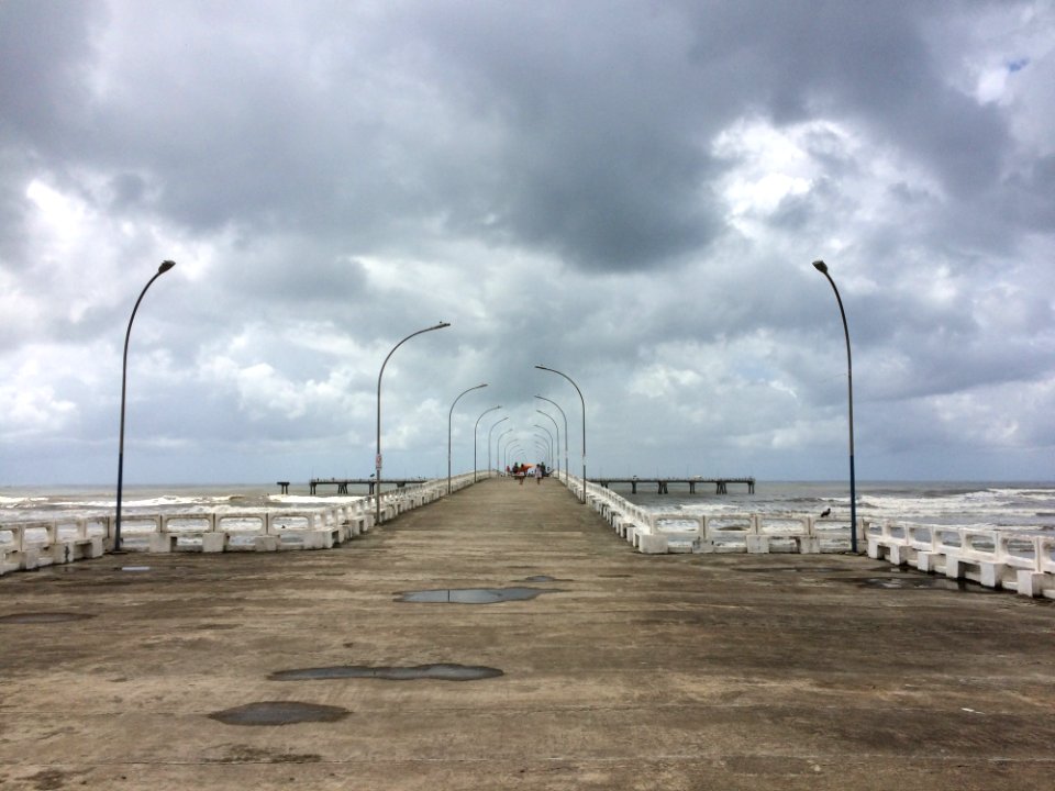 Pier Cloud Sky Sea