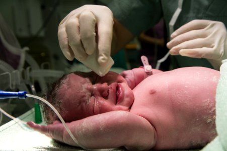 Childbirth Head Finger Child photo