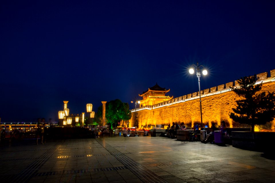 Sky Landmark Night City photo