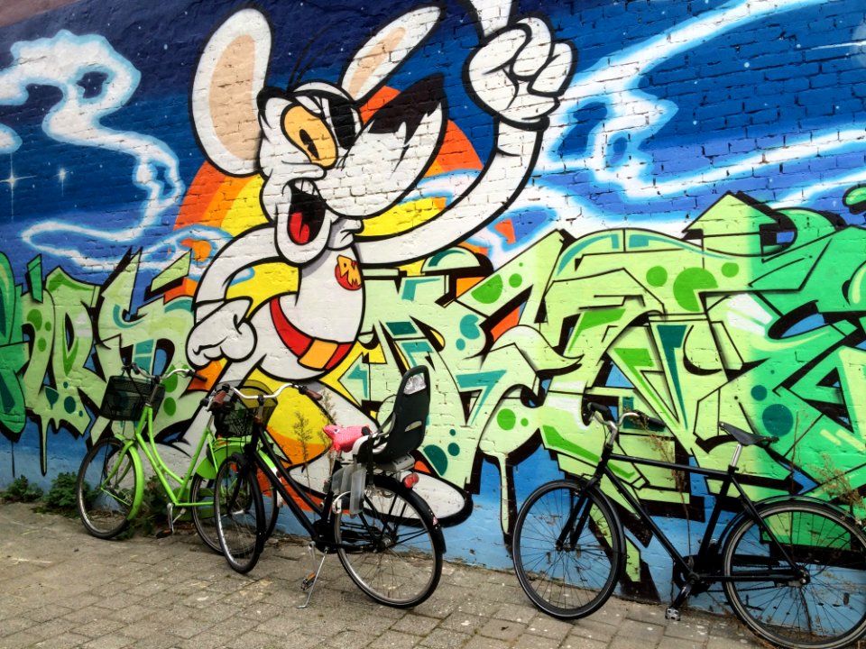 Art Road Bicycle Bicycle Graffiti
