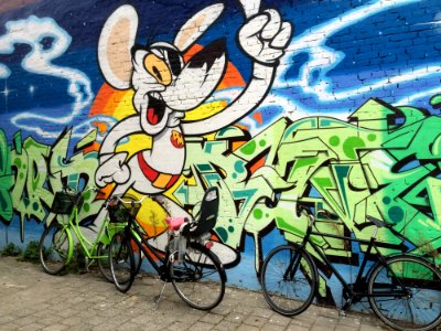 Art Road Bicycle Bicycle Graffiti