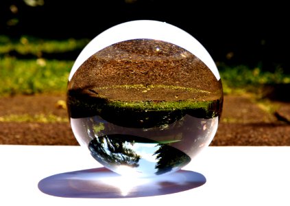 Water Glass Sphere Reflection photo