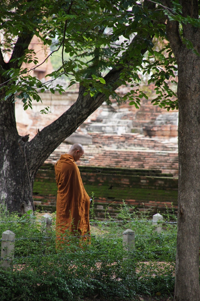 Buddhism orange monastery