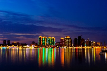 Cityscape Metropolitan Area City Reflection photo