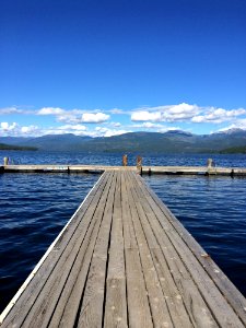 Pier Sky Loch Sea photo