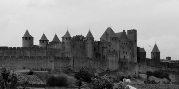 Black And White Castle Medieval Architecture Monochrome Photography photo