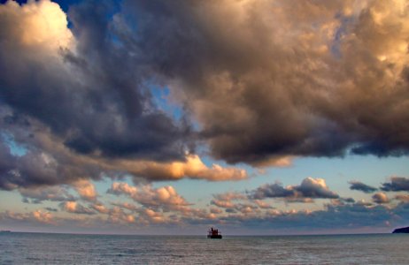 Sky Horizon Sea Cloud photo
