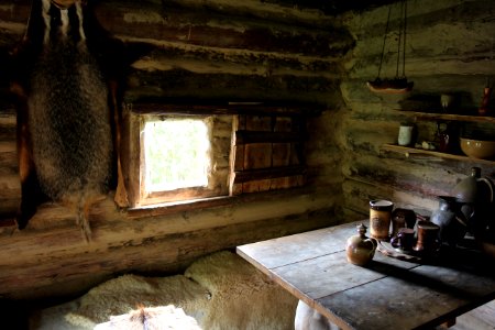Window Log Cabin